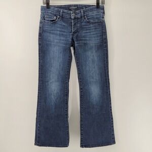 Lucky Brand Lil Maggie Jeans Womens 2/26 Blue Ankle Bootcut Stretch Denim
